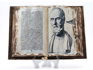 Paper Book On Wooden Base 32×24 cm Paper Book On Wooden Base 32×24 cm