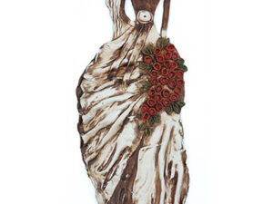 Handmade Clay Figurine 15x2x45 cm