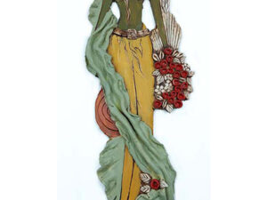 Handmade Clay Figurine 17x2x46 cm Handmade Clay Figurine 17x2x46 cm