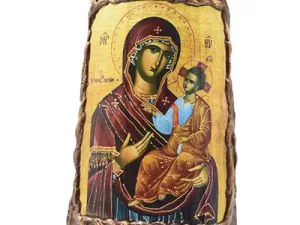 Handmade Icon On Ceramic Tile 24x1x40 cm Handmade Icon On Ceramic Tile 24x1x40 cm