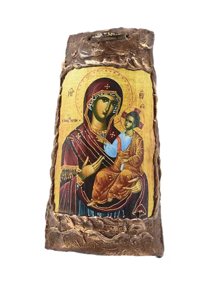 Handmade Icon On Ceramic Tile 24x1x40 cm