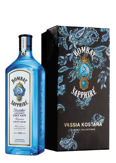 Bombay Sapphire x Vassia Kostara Limited Edition Gift Box 700ml Bombay Sapphire x Vassia Kostara Limited Edition Gift Box 700ml